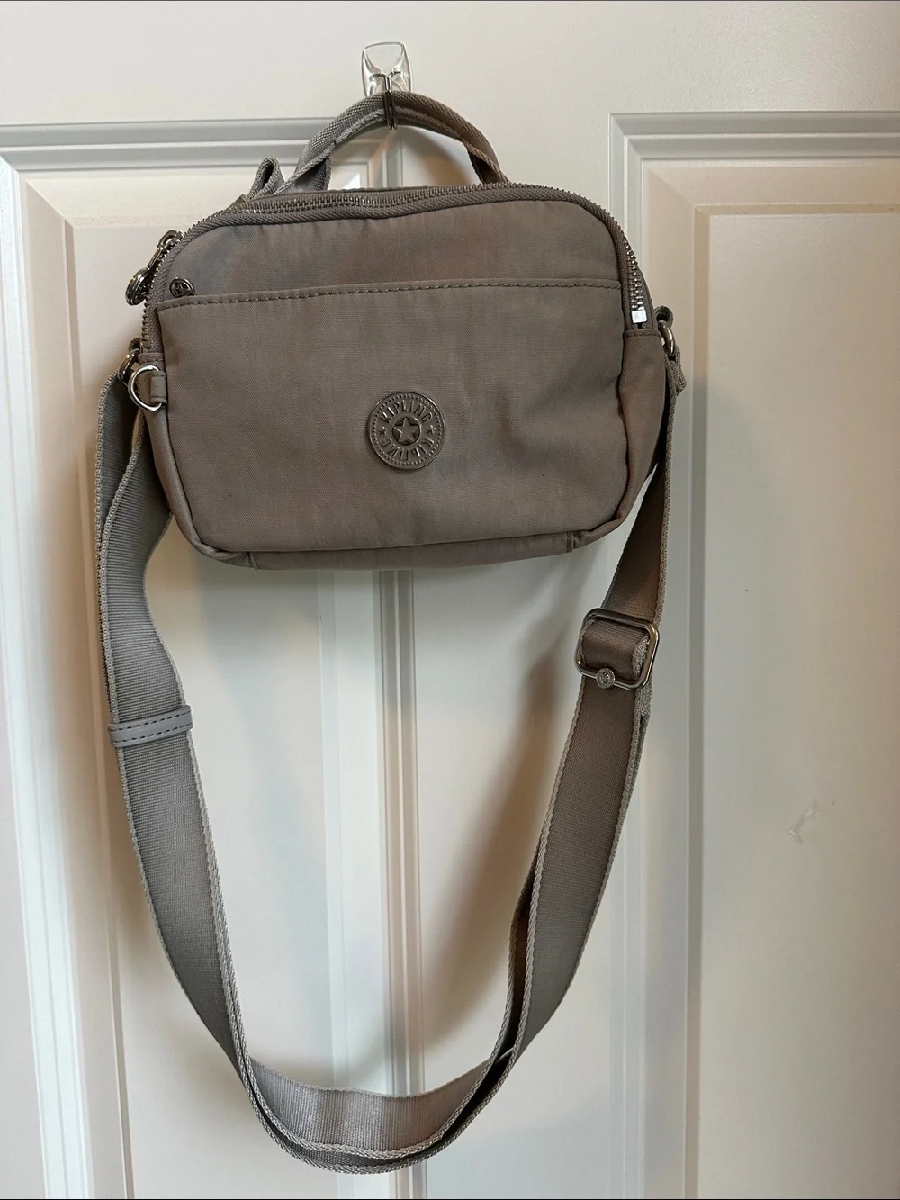 Gray Crossbody Shoulder Bag - Compact Everyday Men’s Bag